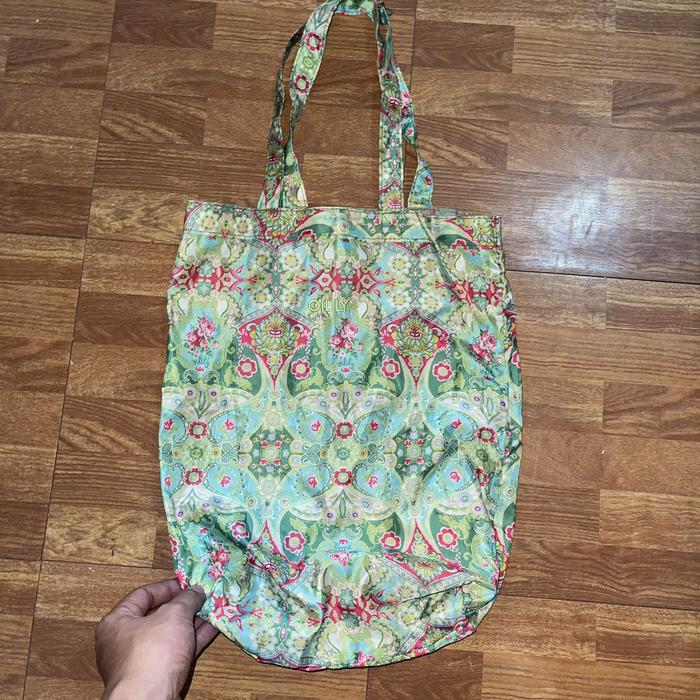 Tas Tote Bags Oilily Bag Green Tribal ORIGINAL AUTHENTIC 100%