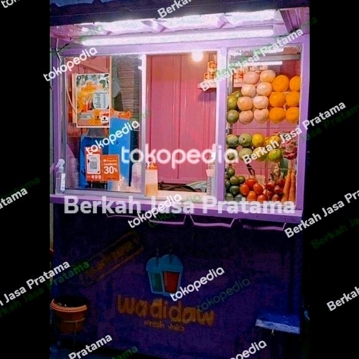 Booth container minuman Bekasi kota