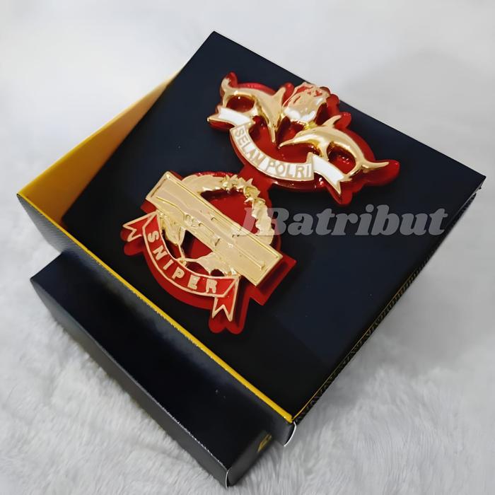 brivet pin susun selam polri+sniper polri
