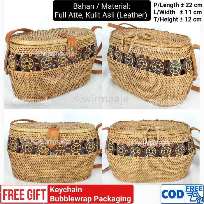 Tas Rotan Waluh Batok Pita