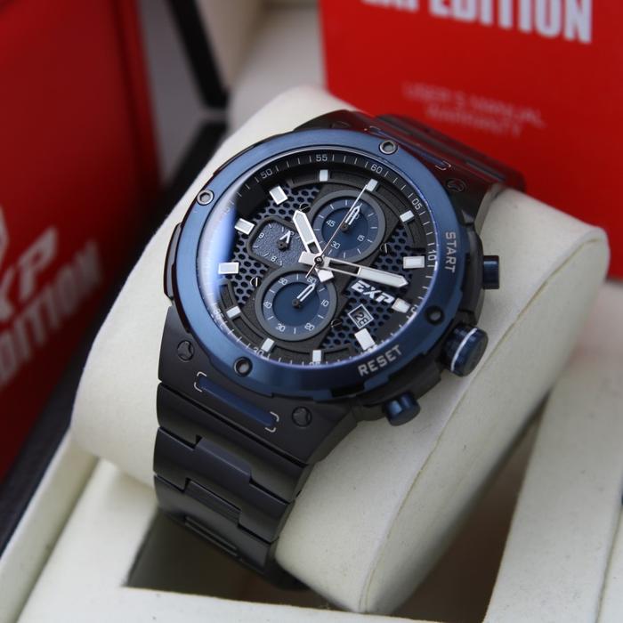 EXPEDITION E6837 / 6837 - JAM TANGAN PRIA ORIGINAL - BLACK BLUE