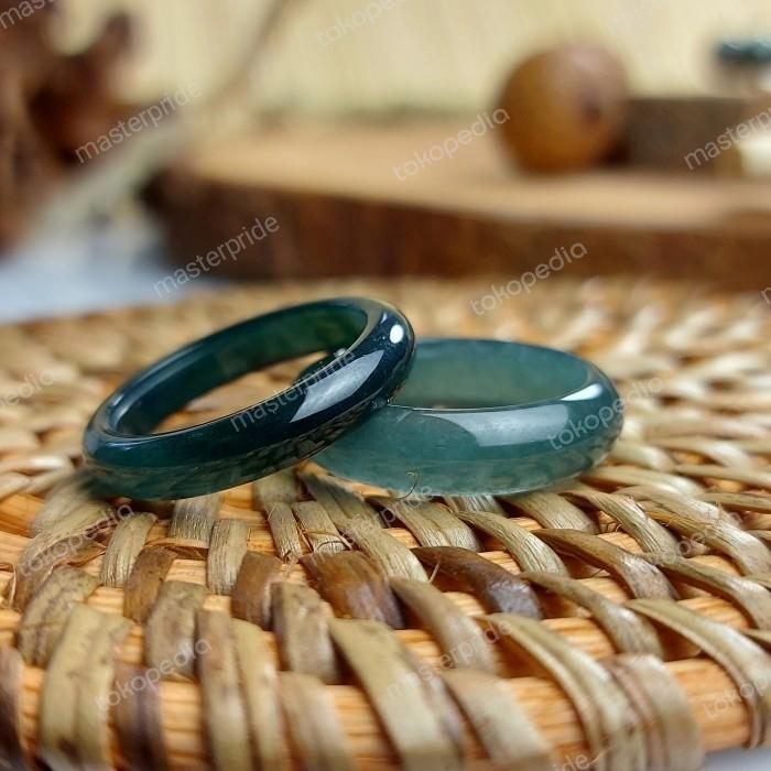 Cincin Giok Hijau Batu asli burma dilengkapi sertifikat indonesia