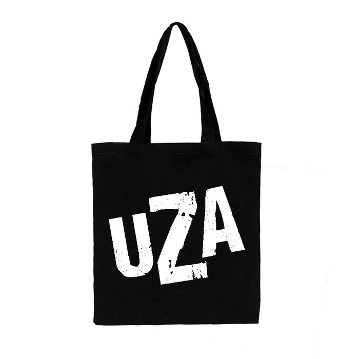 Tas Tote Bag JKT48 UZA Hitam Resleting Drill Tebal Premium