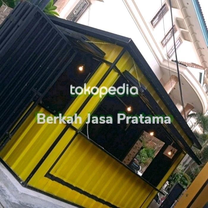 semi booth container ukuran 3x2,5