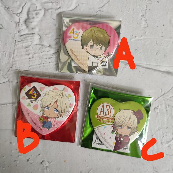 official merch A3! pin badge love citron chikage itsuki