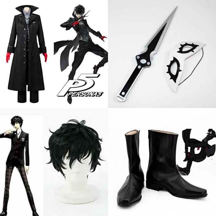 Joker Persona 5 Wig shoes acc fullset cosplay costume