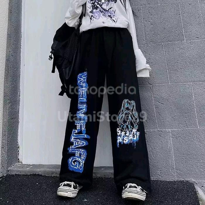 gothic pants wideleg