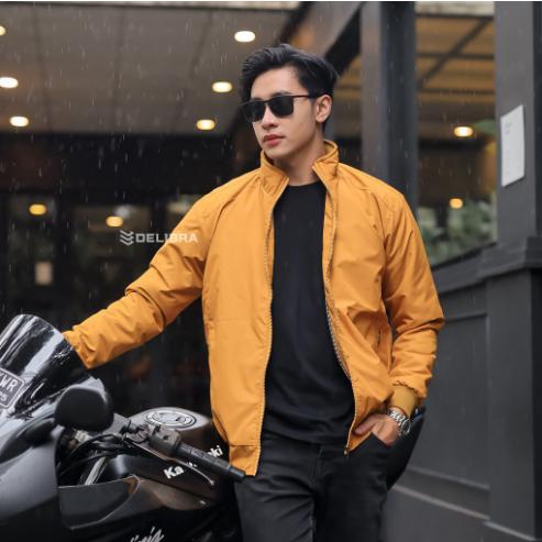 Libra Jaket Bomber Parasut Pria Cowok Dewasa Mayer Mustard Terbaru
