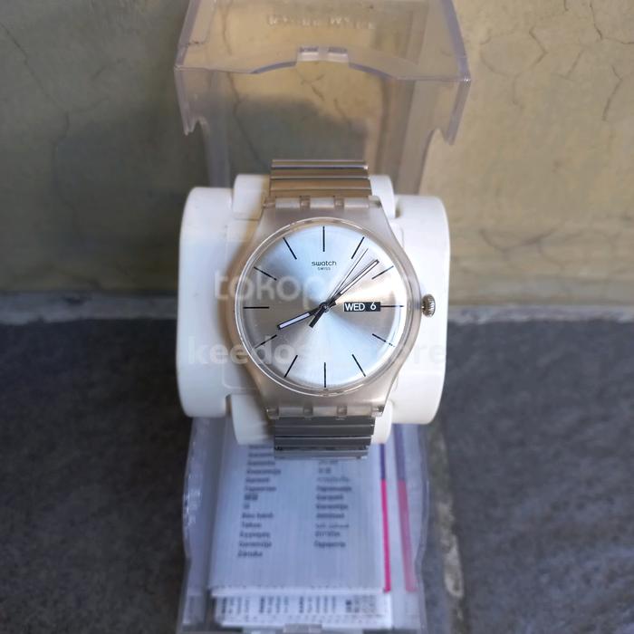 jam tangan swatch original stretch preloved