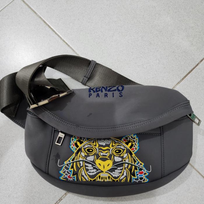 tas pinggang waist bag kenzo bumbag grey