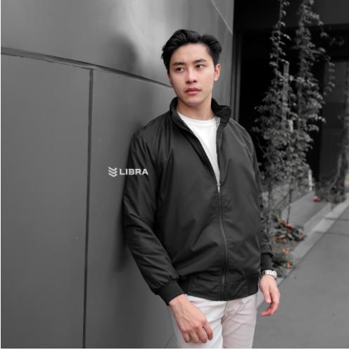 Libra Jaket Bomber Parasut Pria Cowok Dewasa Mayer Hitam Terbaru