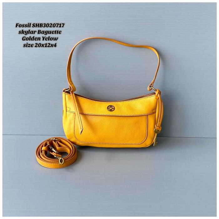 tasFOSSIL Skylar baguette golden yellow