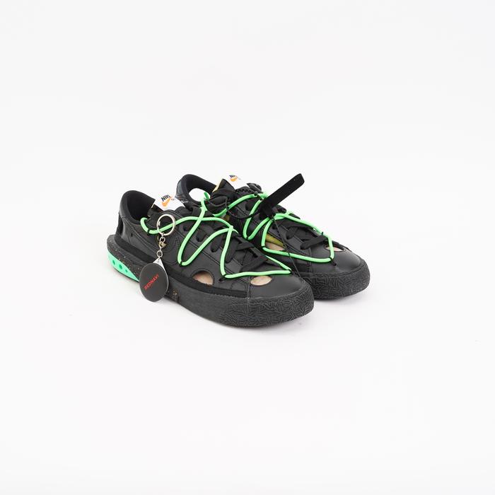 Nike Blazer Low Off-White Black Electro Green Original