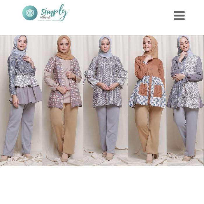 batik wanita batik kerja brand simply