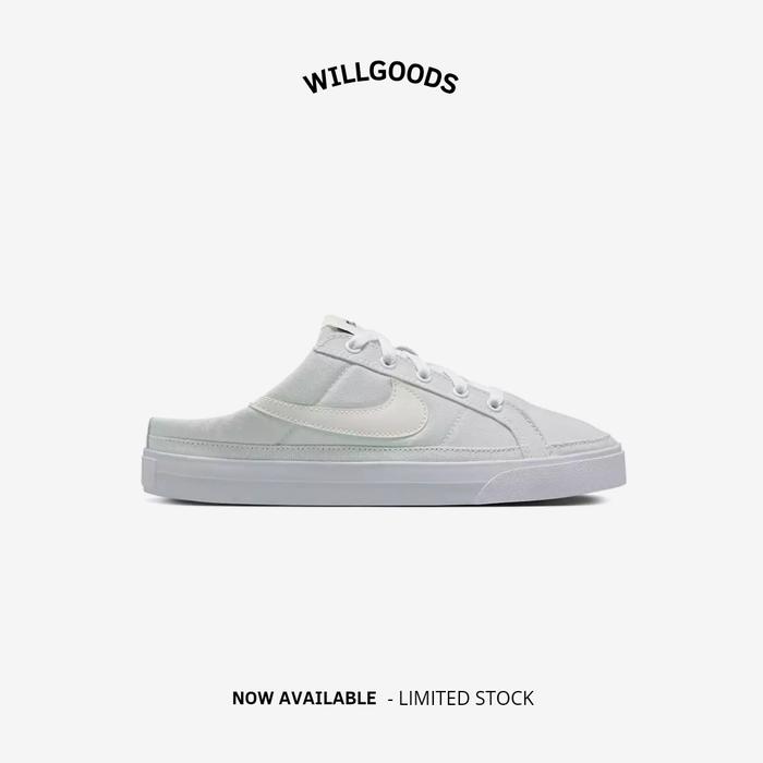 Nike Court Legacy Mules Photon Dust Women Original Resmi BNIB