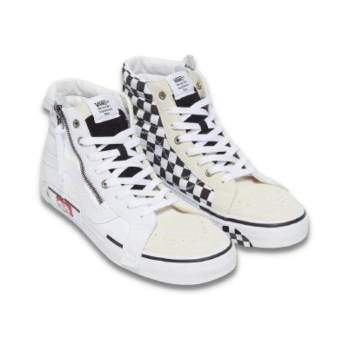 Vans Sk8-hi Reissue Cut and Paste Checkerboard White (Original 100%)