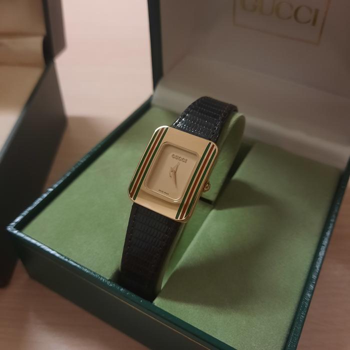 Jam Gucci 4800L Gold Original Swiss Aigner Bonia Cartier Guess Fossil