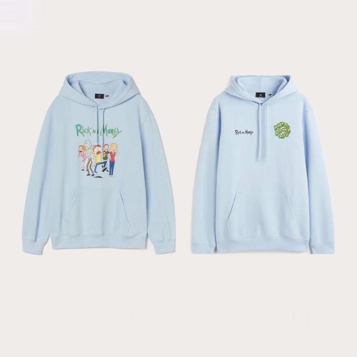 HNM NEW FULL TAG PORTAL BOYZ BLUE CROWDED HOODIE SWEATER JACKET