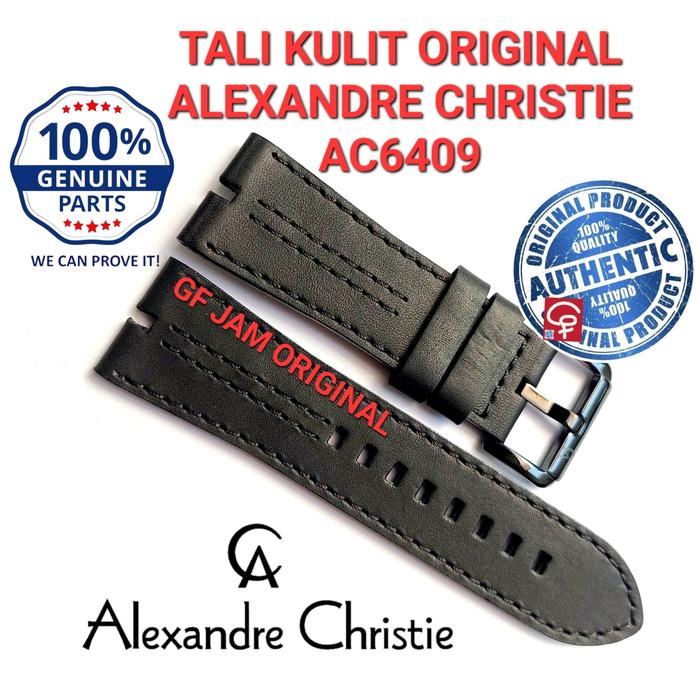 STRAP KULIT TALI JAM TANGAN ALEXANDER CHRISTIE AC6409 AC 6409 ORIGINAL