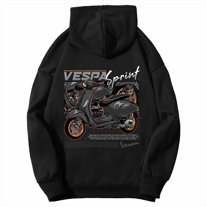 HOODIE MOTOR VESPA MATIC SPRINT FLECCE SWEATER SUNMORI
