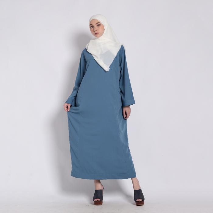 Abaya Blue Dress Anggia Syar'i