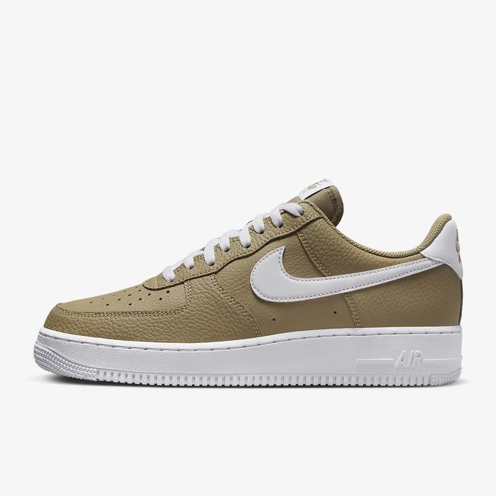 NIKE AIR FORCE 1 '07 KHAKI BROWN WHITE ORIGINAL