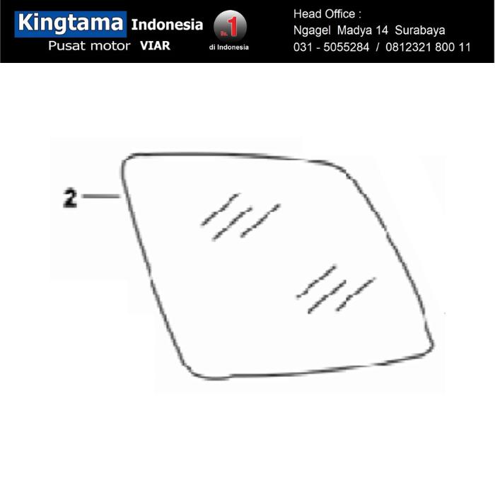 FRONT GLASS "NEW" "FULL CANOPY" / KACA KANOPI MOTOR RODA TIGA VIAR
