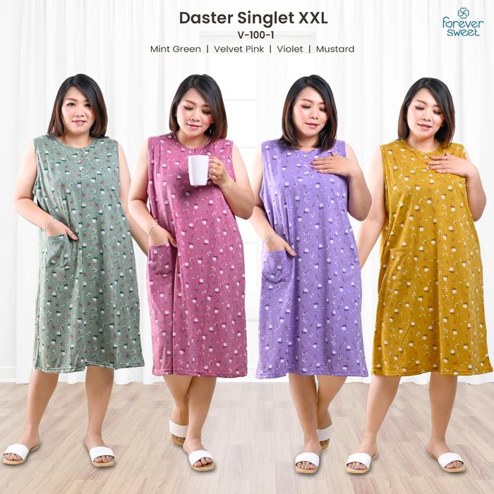 FOREVER SWEET Daster Jumbo XXL Busui Singlet Dress Aesthetic (F)