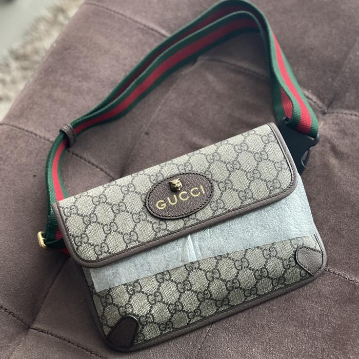 Original - Gucci Neo Vintage Bumbag Unisex GG Supreme Belt Bag
