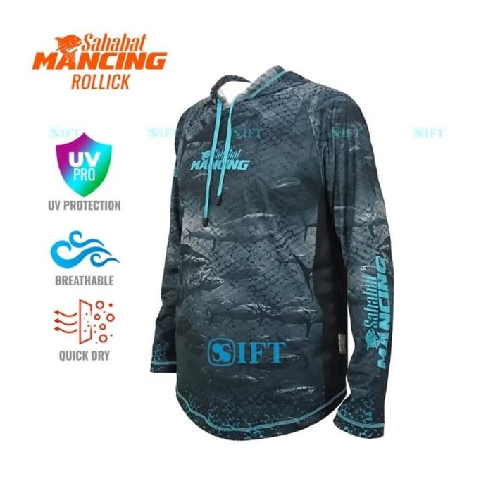 Jersey Sahabat Mancing Rollick | UV PROTECTION | HOODIE