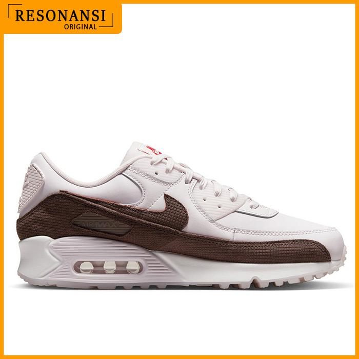 SEPATU PRIA TERBARU NIKE ORIGINAL SNEAKERS AIR MAX 90 LTR PINK-COKLAT