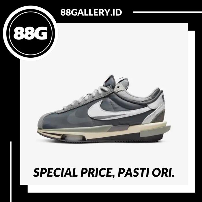Sacai x Nike Cortez Grey 100% Original