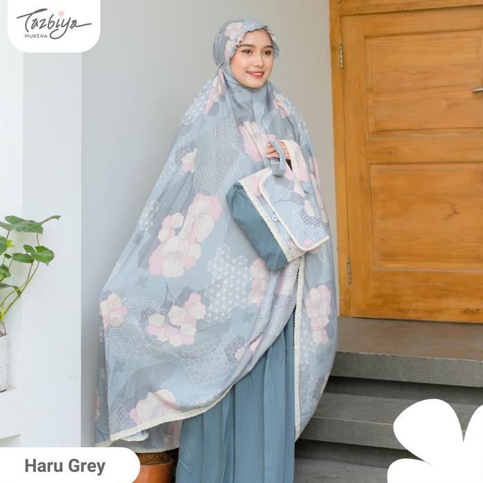 TAZBIYA - Mukena Rayon Premium Haru Series | All Size fit to Jumbo