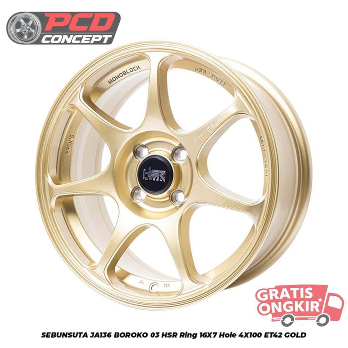 VELG MOBIL MURAH R16 FREED, MOBILIO, BRIO, AGYA,VIOS R16 BAUT 4 KUNING