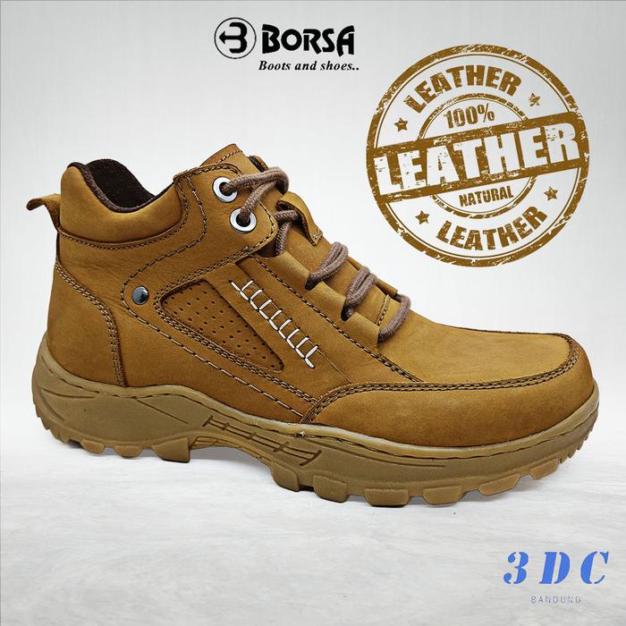 Sepatu Boots Kulit Borsa / Bart / Original Sepatu Boots Borsa Pria
