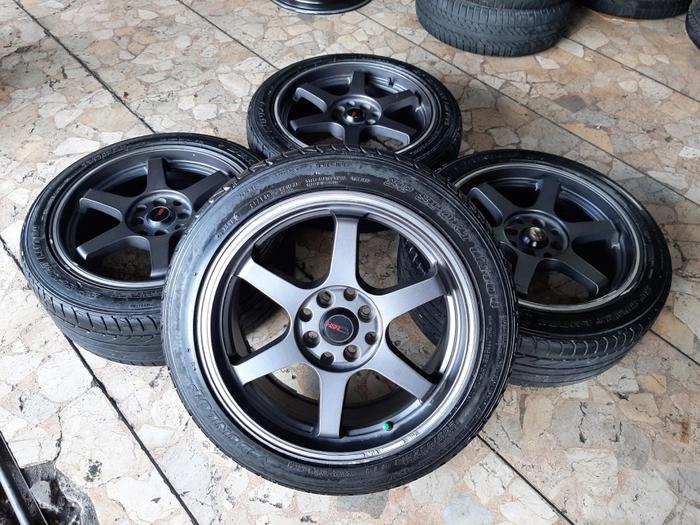 velg mobil bekas hsr tokyo ring 16x7 pcd 8x100/114,3 dan ban second