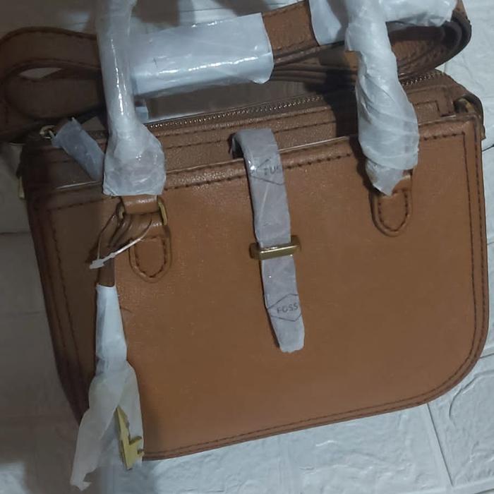 Fossil Ryder Mini Satchel Tan Color