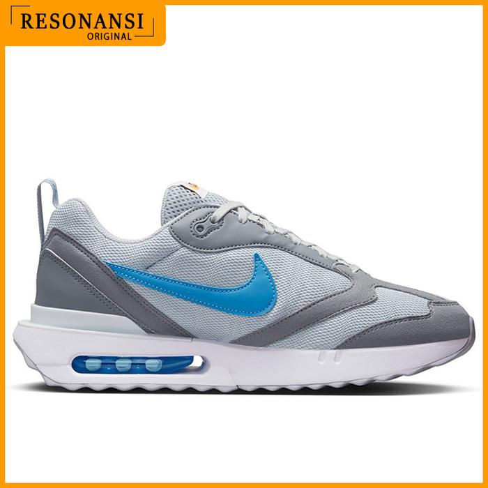 SEPATU PRIA TERBARU NIKE ORIGINAL SNEAKERS AIR MAX DAWN ABU-BIRU KEREN