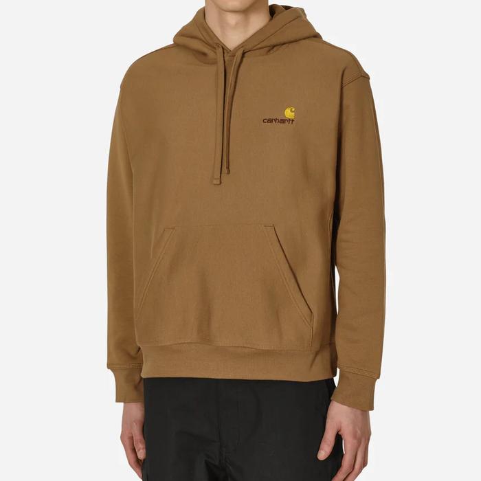 Hoodie Brown Carhartt WIP American Script