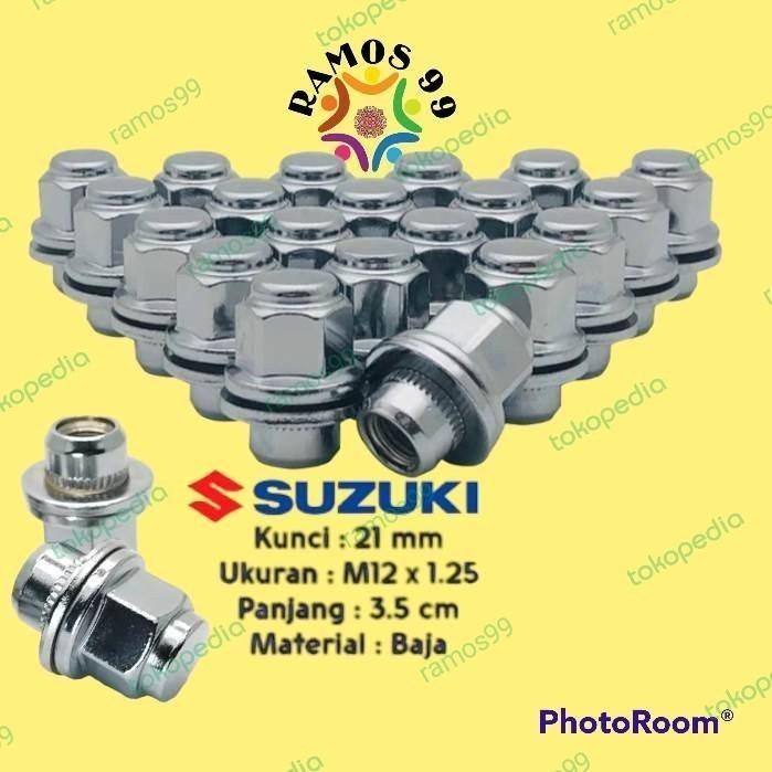 Mur Roda Racing Baut Lugnut Mobil Suzuki Karimun 20 Mur Bahan Baja