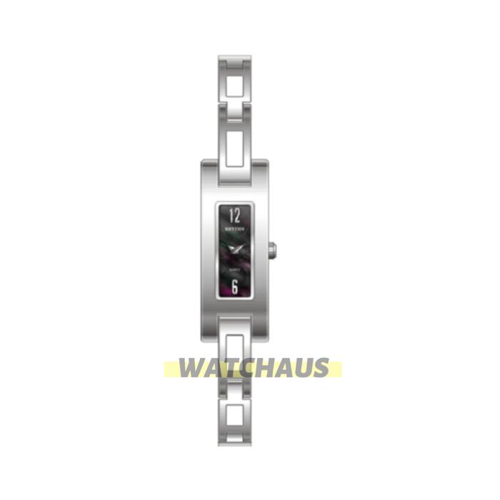 JAM TANGAN WANITA RHYTHM L1405 S02 SILVER STAINLESS STRAP