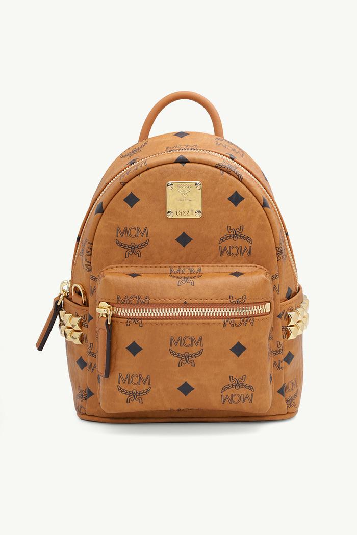 MCM X-mini Bebeboo Backpack in Cognac