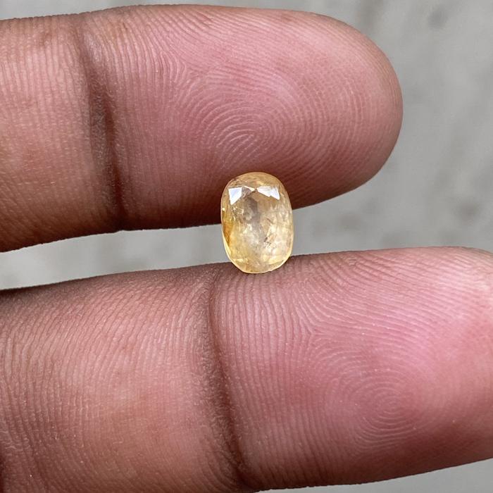 Natural Yellow Sapphire Ceylon Srilanka batu Yellow safir Selon CT 2
