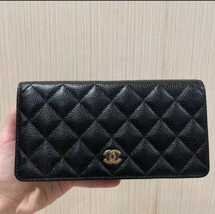 Chanel Classic Caviar Long Flap Wallet / Dompet Wanita Chanel