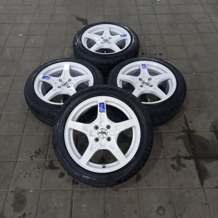 VELG MOBIL BEKAS HSR PENTE RING 16 + BAN 205 50 RING 16 JAZZ BALENO