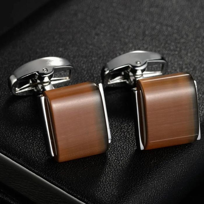 Cufflink Manset - coklat permen