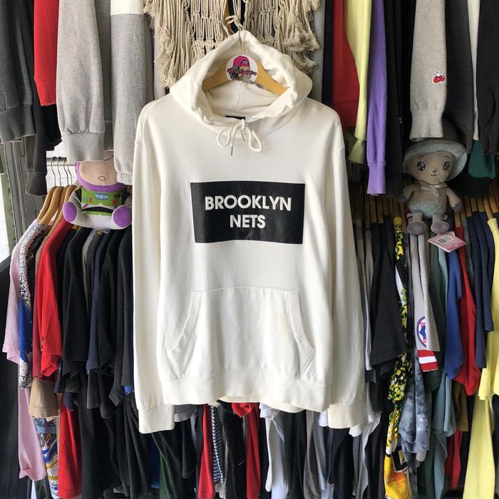 NBA BROOKLYN NETS HOODIE JAKET PRELOVED COWOK CEWEK MURAH