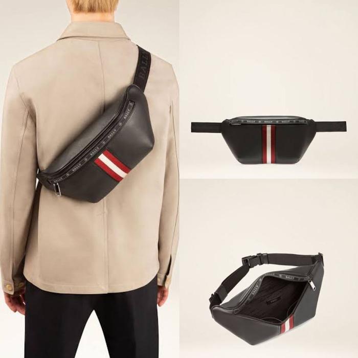 Bally Hakab Bumbag black-red