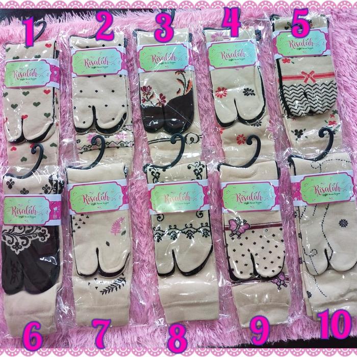 kaos kaki wanita muslimah motif lucu ready stock ketapang kalbar