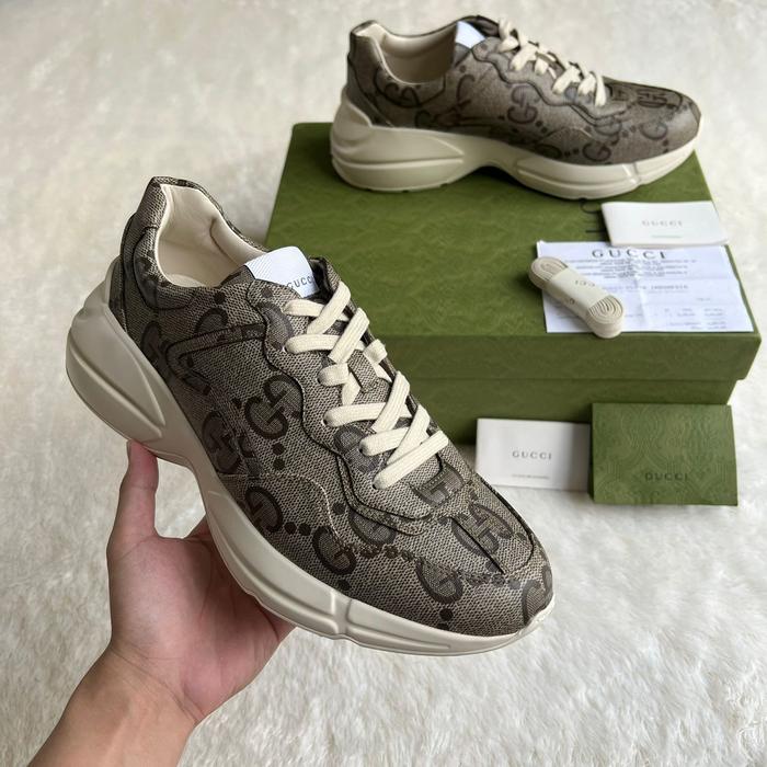 GUCCI GG MONOGRAM RHYTON SNEAKER AUTHENTIC 100% ORIGINAL SNEAKERS 100%